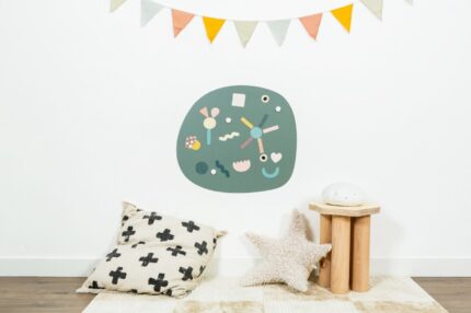 Groen Ovale Magneetsticker Kinderkamer