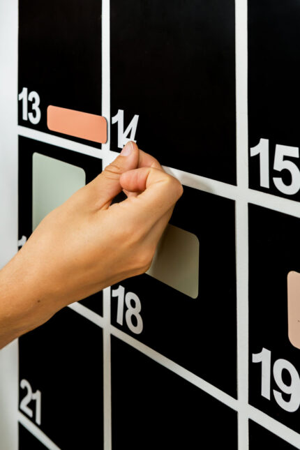 magnetische cijfers voor op muurkalender magneetsticker