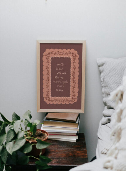 Christelijke Poster Shout Out To The Lord In Lijst